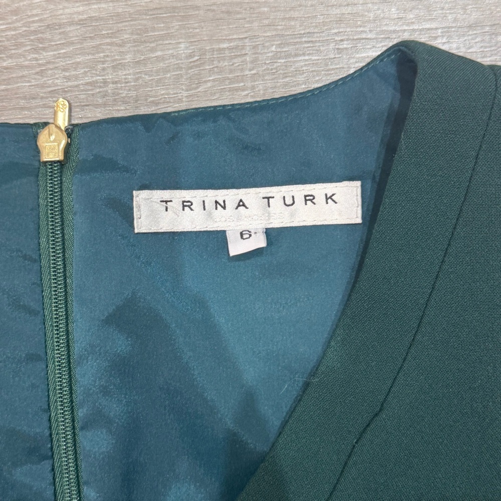 Trina Turk Cocktail Midi Cold Shoulder Dress – Size 6 - Picture 9 of 9